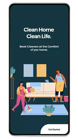 house cleaning slider