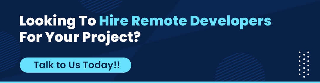 CTA button - hire remote developers