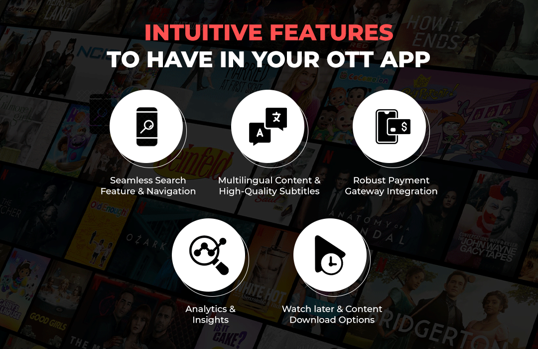 Intuitive features to have in your OTT app: